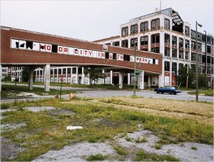 Packard factory entrance circa 2009 Packard factory entrance circa 2009