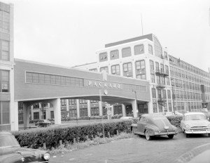 Packard factory entrance circa 1940s Packard factory entrance circa 1940s