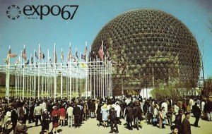 Fuller's Geodesic dome for the U.S. pavilion at EXPO '67 in Montreal