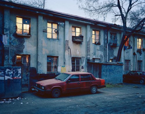Tbilisi, GEORGIA, 2010 - A refugee kommunalka on the outskirts of Tbilisi. A kommunalka is a apartment building in which dwellers share facilities like toilet and kitchen. Until the early nineties this building was used as students housing. After the Georgian - Abkhazian war in 92-93 the building was occupied by Georgian refugees from Abkhazia and this situation didn't change.
