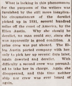 Ellen Austin encounter first in print