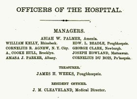 First Board of Managers for the Hudson River State Hospital for the Insane