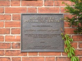 Hudson River State Hospital historic preservation plaque 1989