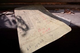 Hudson River State Hospital patient card died 1957