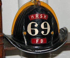Hudson River State Hospital Fire Department Helmet