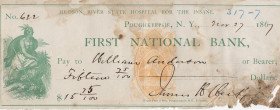 Hudson River State Hospital check 1867