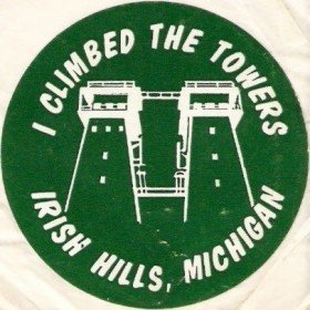 I climbed the towers at Irish Hills, Michigan