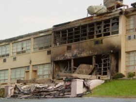 Afton Mountain Skyline Parkway Motel after 2004 fire
